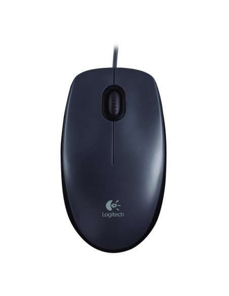 Logitech M90 ratón óptico 1000dpi USB negro