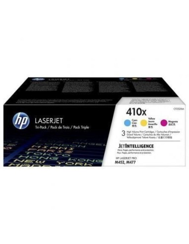 Tóner Original HP nº410X XL Alta Capacidad Multipack/ Cian/ Magenta/ Amarillo