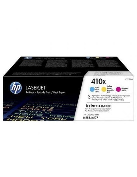 Tóner Original HP nº410X XL Alta Capacidad Multipack/ Cian/ Magenta/ Amarillo