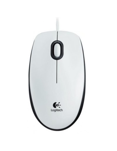 Logitech B100 Ratón Blanco OEM