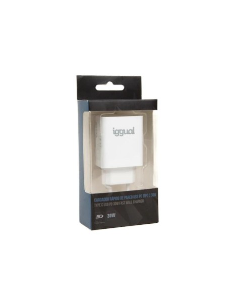 iggual Cargador rápido de pared USB PD tipo C 30W