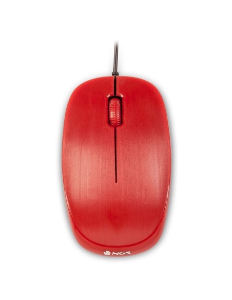 NGS Raton óptico Redflame 1000 Dpi Rojo