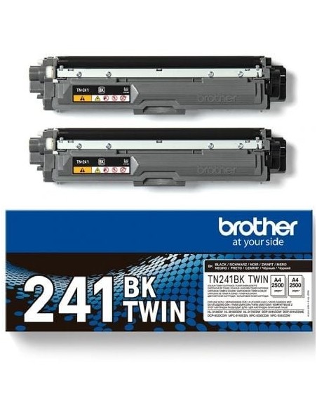 Tóner Original Brother TN241BKTWIN Multipack/ 2x Negro