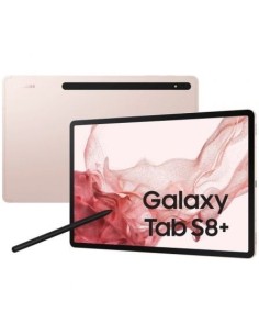 Tablet Samsung Galaxy Tab S8+ 12.4'/ 8GB/ 128GB/ Octacore/ 5G/ Rosa Dorado
