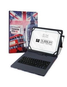 Funda con Teclado Subblim Keytab Pro USB England para Tablets de 10.1'-11'