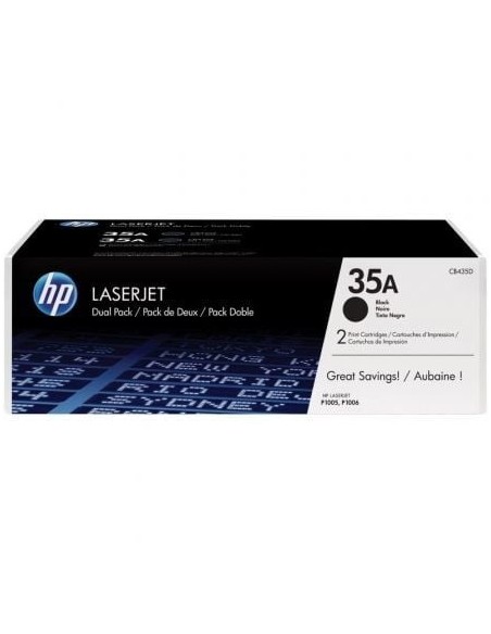 Tóner Original HP nº35A Multipack/ 2x Negro