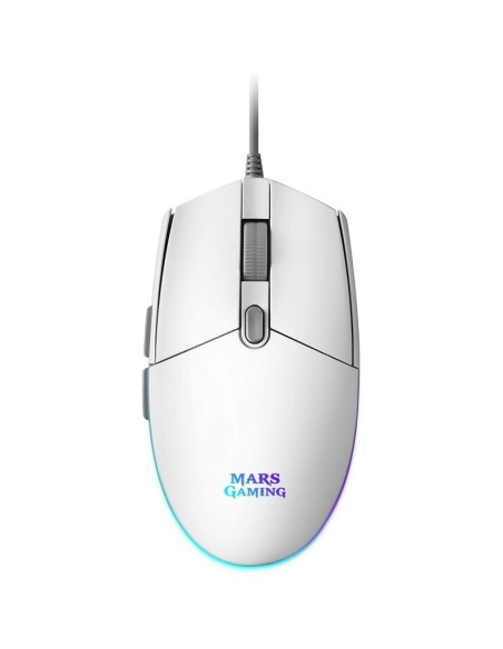 Mars Gaming Ratón MMG 3200dpi RGB FLOW Blanco