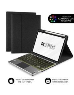 Funda con Teclado Subblim KeyTab Pro BT para Tablet iPad 10.9' 10a Gen/ Negra