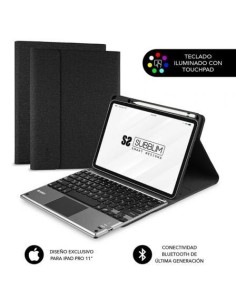 Funda con Teclado Subblim Keytab Pro Bluetooth Touchpad para Tablets Apple iPad Pro de 11' 2020/ Negra