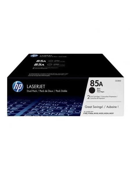 Toner Original HP nº85A Multipack/ 2x Negro