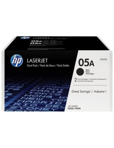 Tóner Original HP nº05A Multipack/ 2x Negro