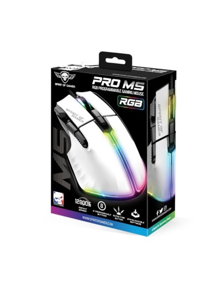 Spirit of Gamer Raton Souris Pro M5 Blanco