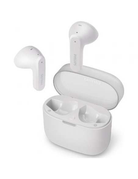 Auriculares Bluetooth Philips TAT2139WH con estuche de carga/ Autonomía 7h/ Blancos