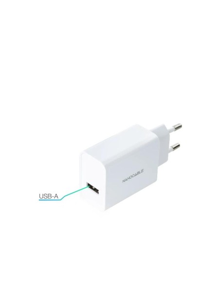 Nanocable Cargador 1 x USB 5V-2'1A Blanco