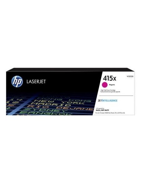 Tóner Original HP nº415X XL Alta Capacidad/ Magenta