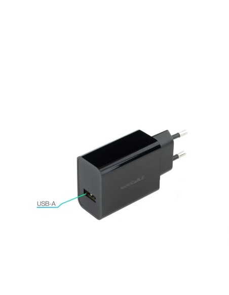 Nanocable Cargador 1 x USB 5V-2'1A Negro