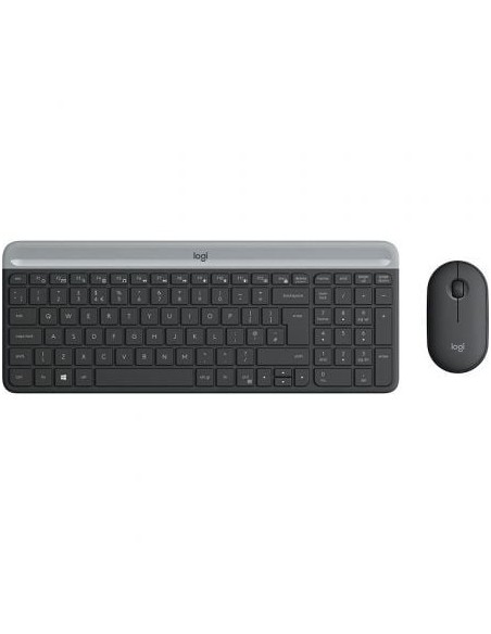 Teclado y Ratón Inalámbricos Logitech Slim Combo MK470