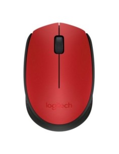 Logitech M171 Ratón Inalámbrico 1000 dpi Neg/Rojo