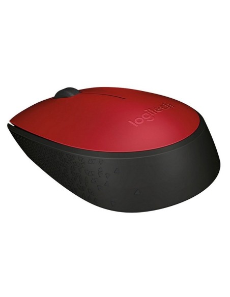 Logitech M171 Ratón Inalámbrico 1000 dpi Neg/Rojo
