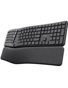 Teclado Inalámbrico por Bluetooth Trust Keyra Multidispositivo Ergonómico