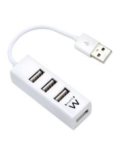 EWENT EW1122 MINI-HUB USB 4 PUERTOS BLANCO