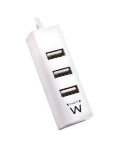 EWENT EW1122 MINI-HUB USB 4 PUERTOS BLANCO 2