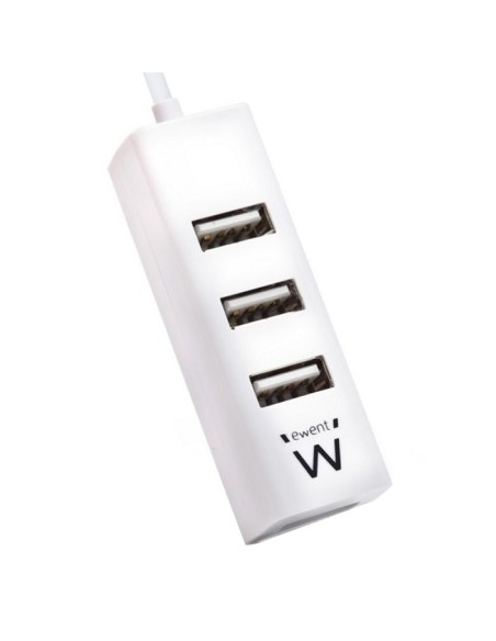 EWENT EW1122 MINI-HUB USB 4 PUERTOS BLANCO