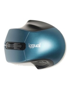 iggual Ratón inalámbrico ERGONOMIC-L-1600DPI azul 2