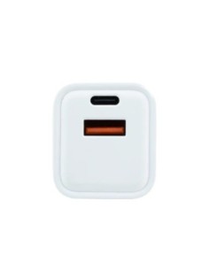 Coolbox Cargador Gan 20W USB-C/USB-A PARED