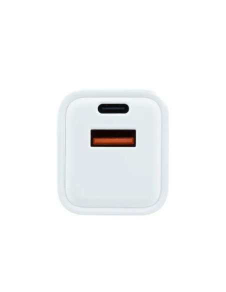 Coolbox Cargador Gan 20W USB-C/USB-A PARED