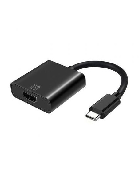 Conversor HDMI 4K 60Hz Aisens A109-0344/ HDMI Hembra - USB Tipo-C Macho/ 15cm/ Negro