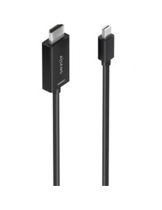 Cable Conversor Aisens A125-0886/ Mini DisplayPort Macho - HDMI 4K Macho/ 1m/ Negro