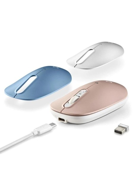 NGS RATON MULTIDISPOSITIVO 2.4GHZ RECARGABLE SHELL