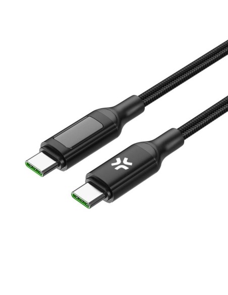 Celly Cable UsbC-UsbC2  2Mt Led BK 100w