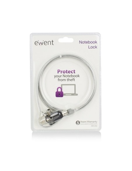 EWENT EW1242 Cable de Seguridad con llave