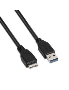 Cable USB 3.0 Aisens A105-0044/ USB Macho - MicroUSB Macho/ Hasta 9W/ 625Mbps/ 2m/ Negro