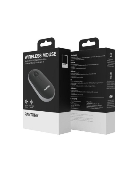 Celly Raton Pantone Inalambrico Negro Click silen.