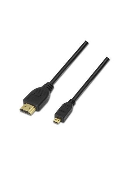 Cable Micro HDMI Aisens A119-0117/ HDMI Macho - Micro HDMI Macho/ Hasta 10W/ 720Mbps/ 1.8m/ Negro