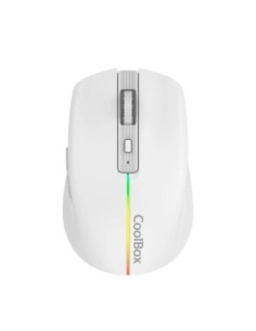 Coolbox Gaming Ratón  W01 1600DPI Inalámbrico Blan
