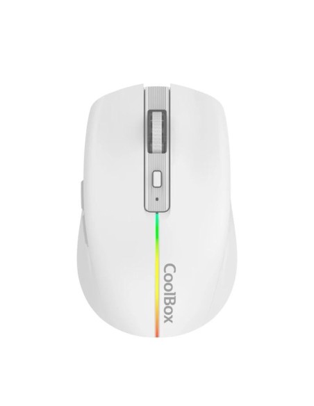 Coolbox Gaming Ratón  W01 1600DPI Inalámbrico Blan
