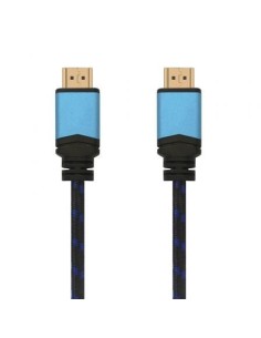 Cable HDMI 2.0 4K Aisens A120-0358/ HDMI Macho - HDMI Macho/ Hasta 10W/ 2250Mbps/ 3m/ Negro/ Azul