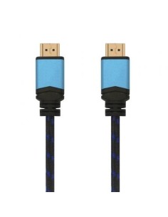 Cable HDMI 2.0 4K Aisens A120-0359/ HDMI Macho - HDMI Macho/ Hasta 10W/ 2250Mbps/ 5m/ Negro y Azul