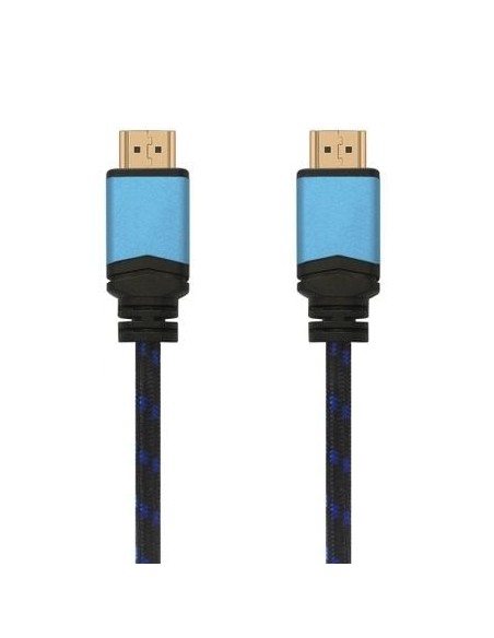 Cable HDMI 2.0 4K Aisens A120-0359/ HDMI Macho - HDMI Macho/ Hasta 10W/ 2250Mbps/ 5m/ Negro y Azul