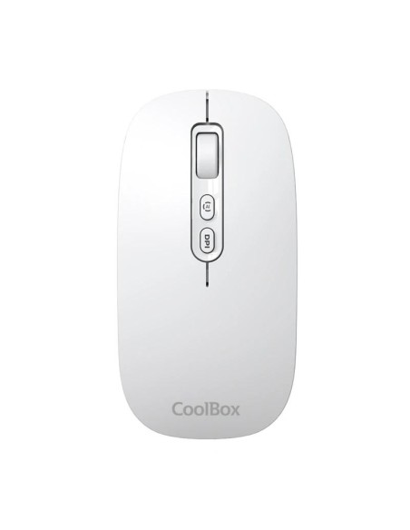 Coolbox Ratón W02-IA Inalámbrico RF+BT Blanco