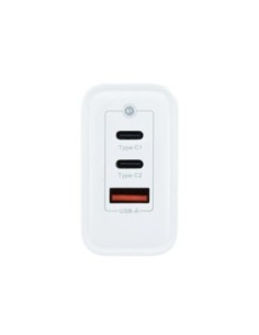 Coolbox Cargador Pared GAN 65W USB-C/USB-C/USB-A