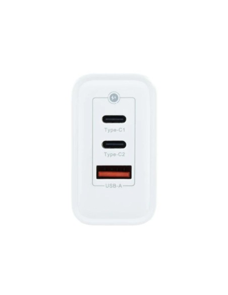 Coolbox Cargador Pared GAN 65W USB-C/USB-C/USB-A