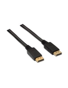 Cable DisplayPort 1.2 4K Aisens A124-0130/ DisplayPort Macho - DisplayPort Macho/ Hasta 5W/ 2300Mbps/ 3m/ Negro