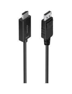 Cable Conversor Aisens A125-0892/ DisplayPort Macho - HDMI 4K Macho/ 1m/ Negro