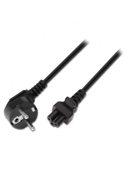 Cable Alimentación Trébol Aisens A132-0172/ CEE(7-7) Macho - C5 Hembra/ Hasta 1500W/ 1.5m