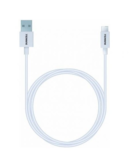 Cable USB 3.0 Tipo-C Duracell USB5031W/ USB Tipo-C Macho - USB Macho/ 1m/ Blanco